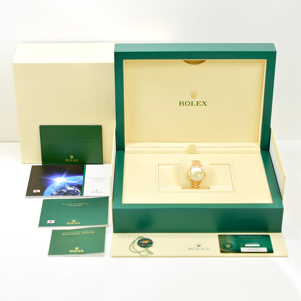 Rolex Datejust 28mm Champagne Star Diamond Dial 279138RBR (2021)