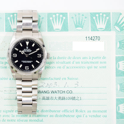 Rolex Explorer 36mm Black Dial 114270 (2003)