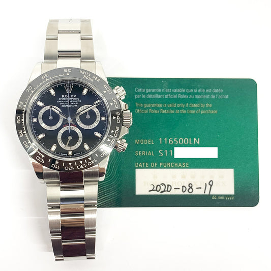 Rolex Daytona Ceramic Bezel Black Dial 116500LN