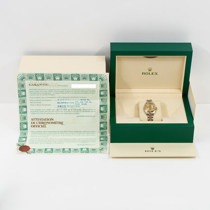 Rolex Datejust 26mm Champagne Dimond Dial 69173G (1994)