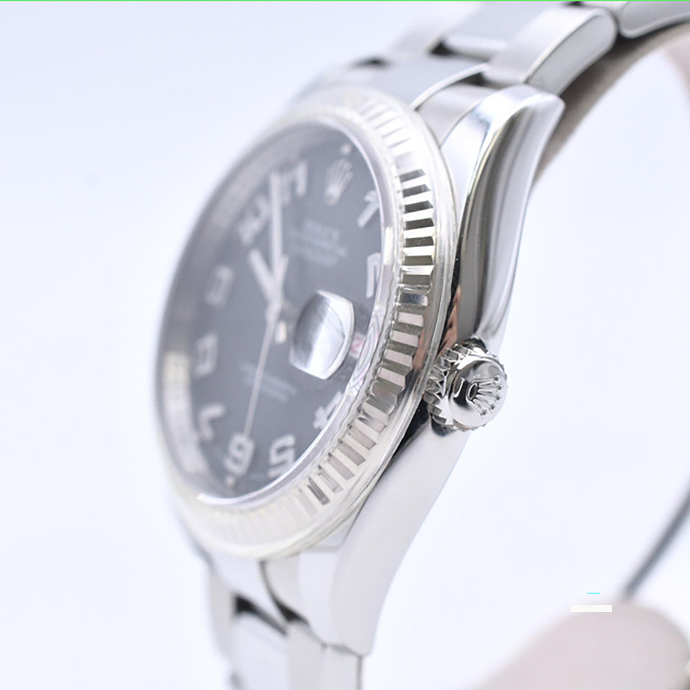 Rolex Datejust 36mm Black Arabic Concentric Dial 116234 (2006)