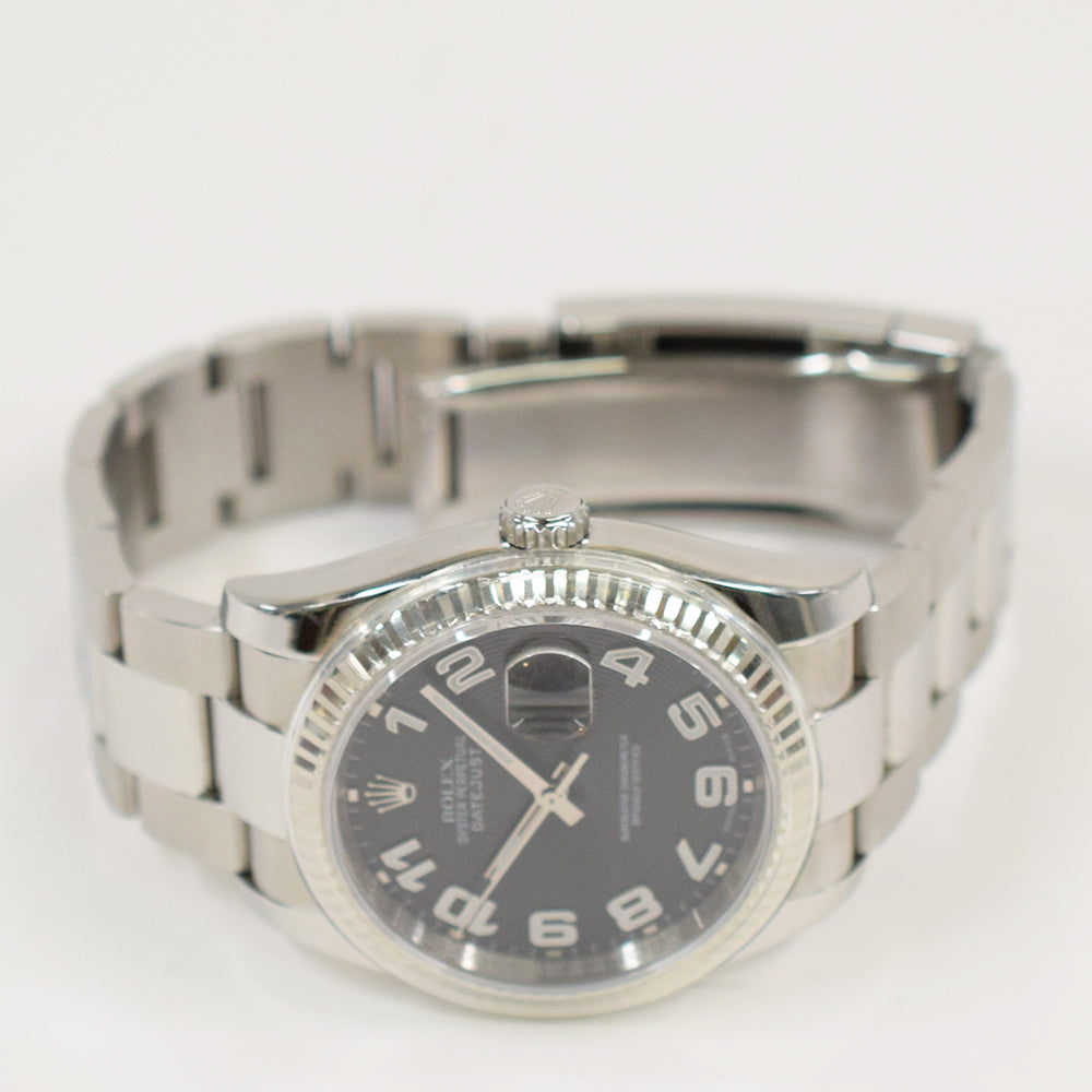 Rolex Datejust 36mm Black Arabic Concentric Dial 116234 (2006)