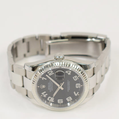 Rolex Datejust 36mm Black Arabic Concentric Dial 116234 (2006)