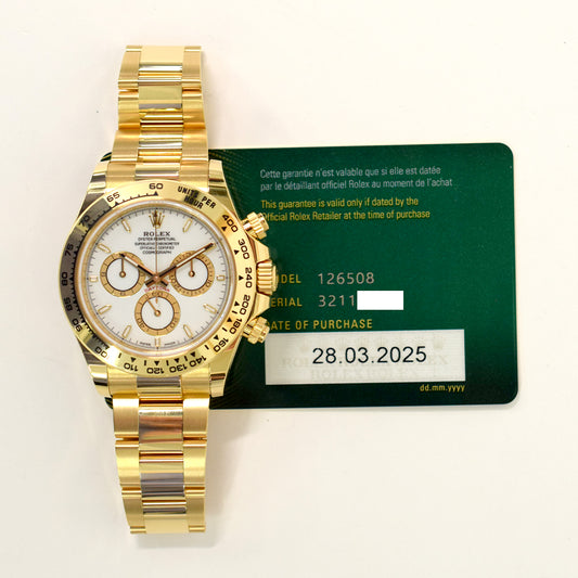 Rolex Daytona White Dial 126508 (2025)