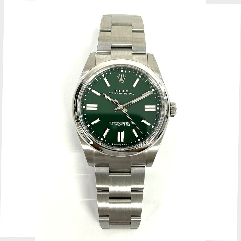 Rolex Oyster Perpetual 41mm Green Dial 124300