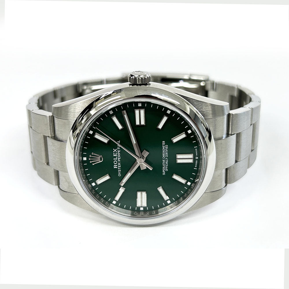 Rolex Oyster Perpetual 41mm Green Dial 124300