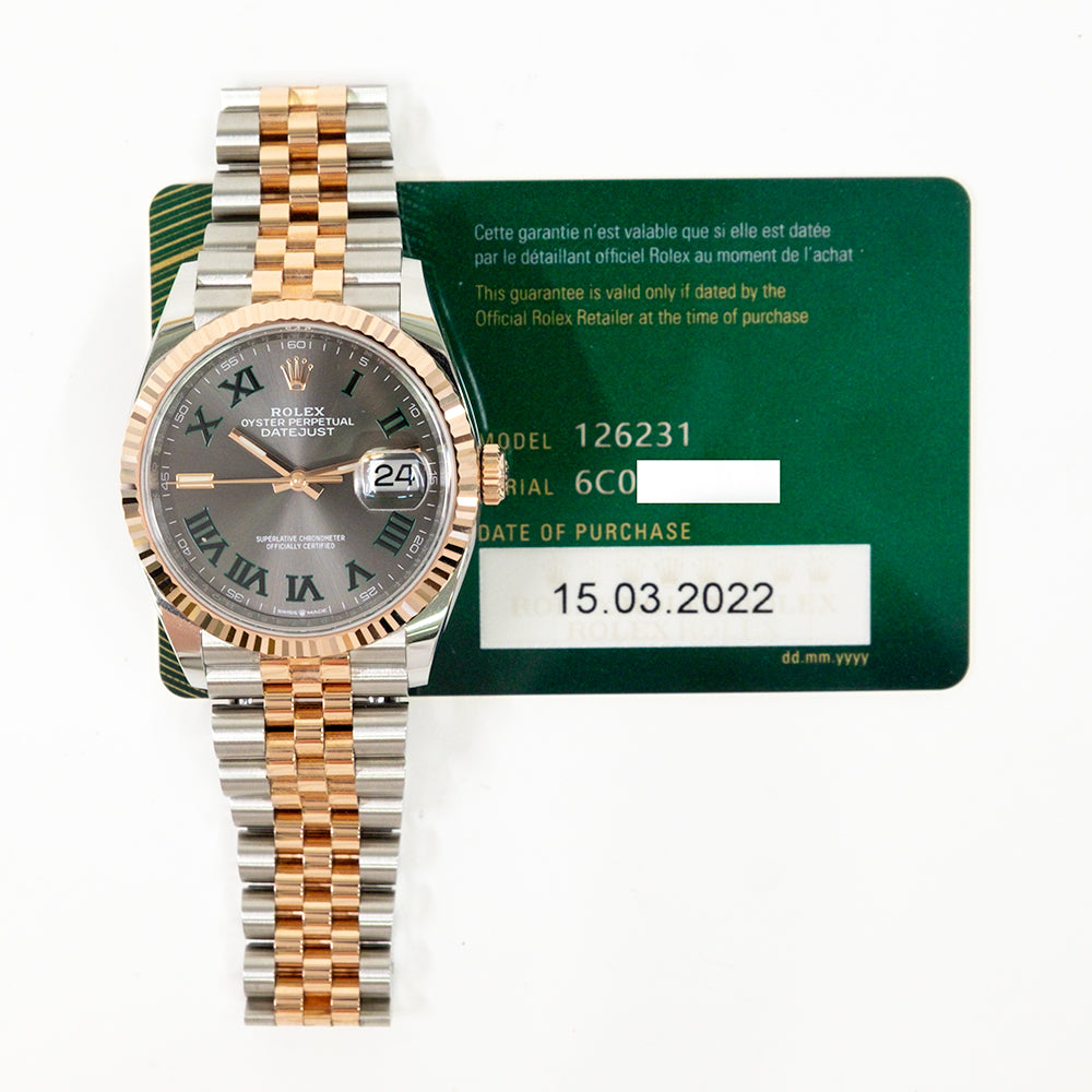 Rolex Datejust 36mm Wimbledon Dial 126231 (2022)