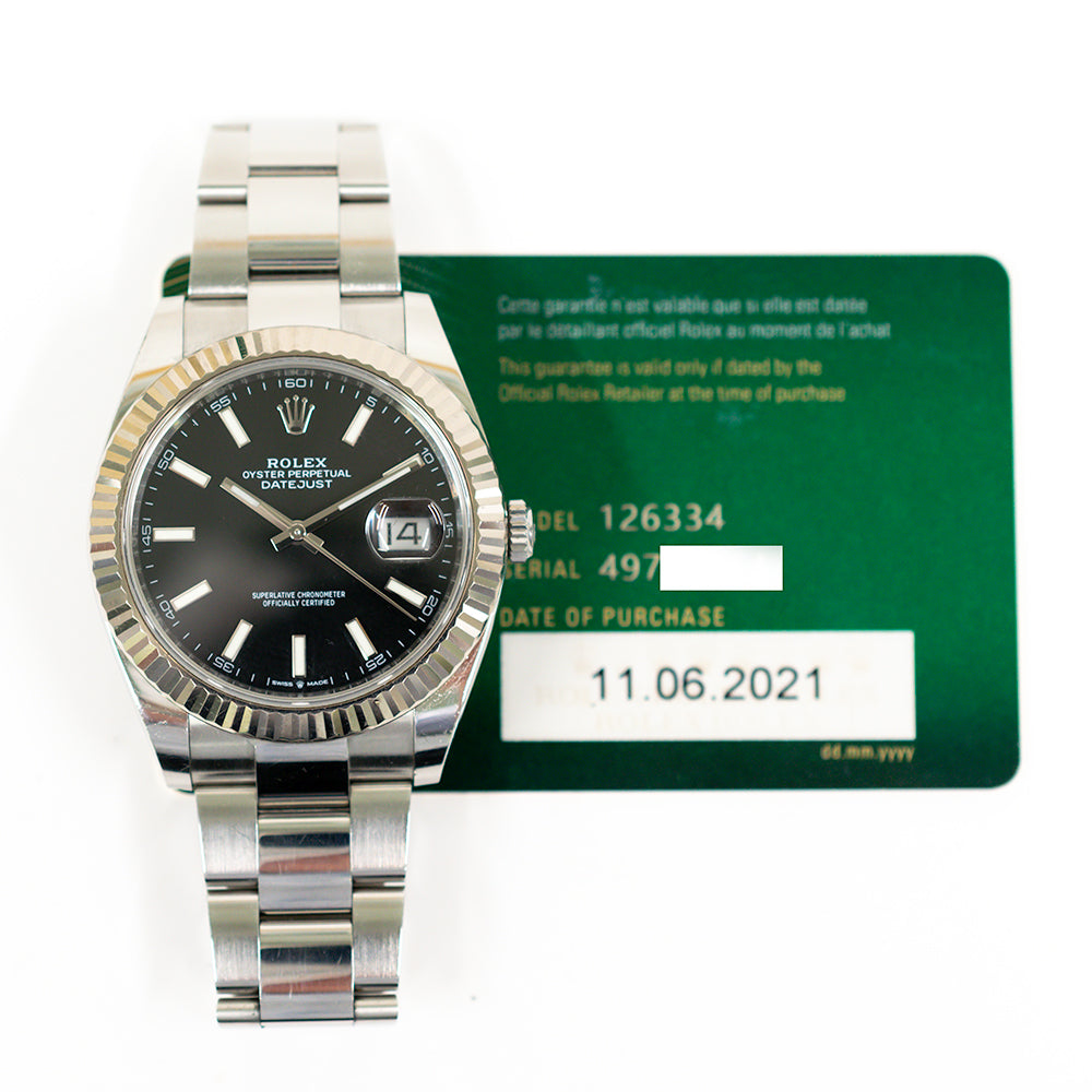 Rolex Datejust 41mm Black Dial 126334 (2021)