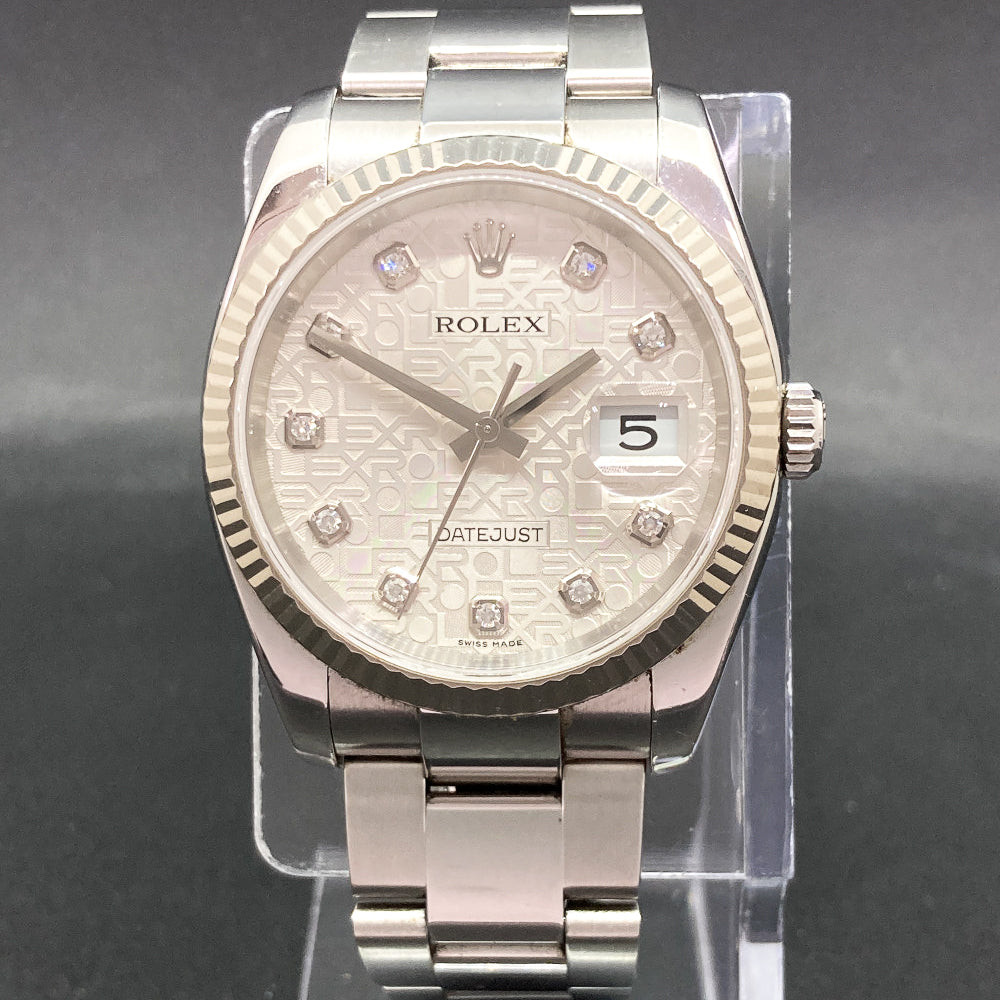Rolex Datejust 36mm Silver Jubilee Diamond Dial 116234 (2006)