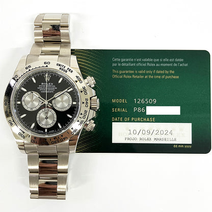 Rolex Cosmograph Daytona Black Dial 126509