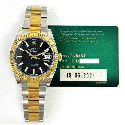 Rolex Datejust 41mm Black Dial Oyster 126333