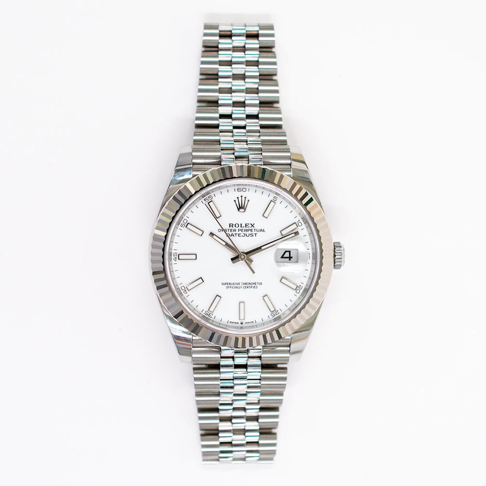 Rolex Datejust 41mm White Dial 126334 (2023)
