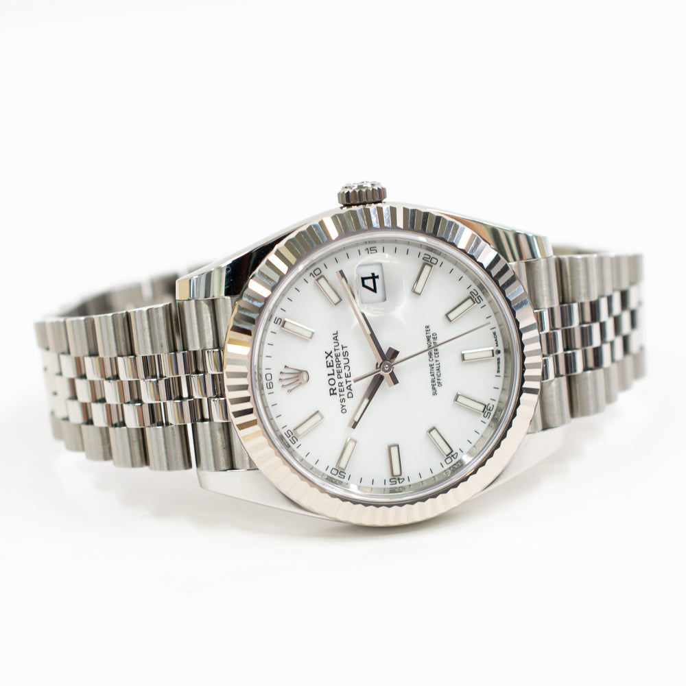 Rolex Datejust 41mm White Dial 126334 (2023)