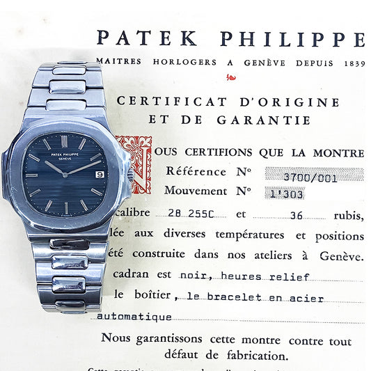 Patek Philippe Blue Dial 3700/001