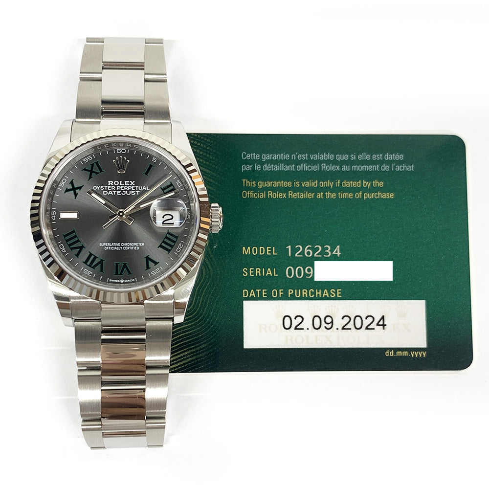 Rolex Datejust 36mm Wimbledon Dial 126234