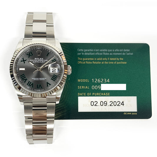 Rolex Datejust 36mm Wimbledon Dial 126234