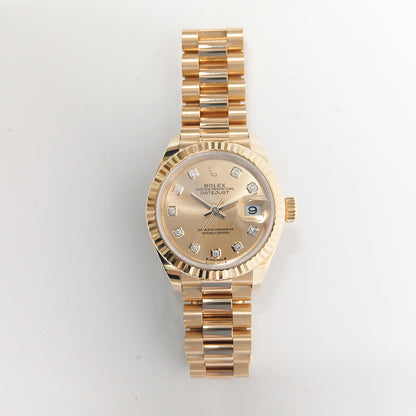 Rolex Datejust 28mm Champagne Diamond Dial 279178G (2022)