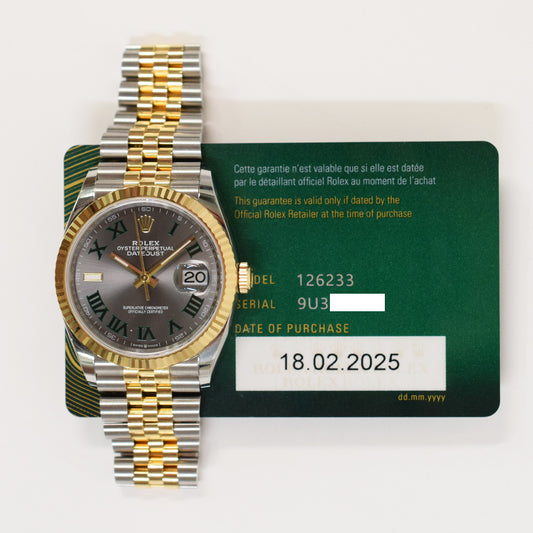 Rolex Datejust 36mm Wimbledon Dial 126233 (2025)