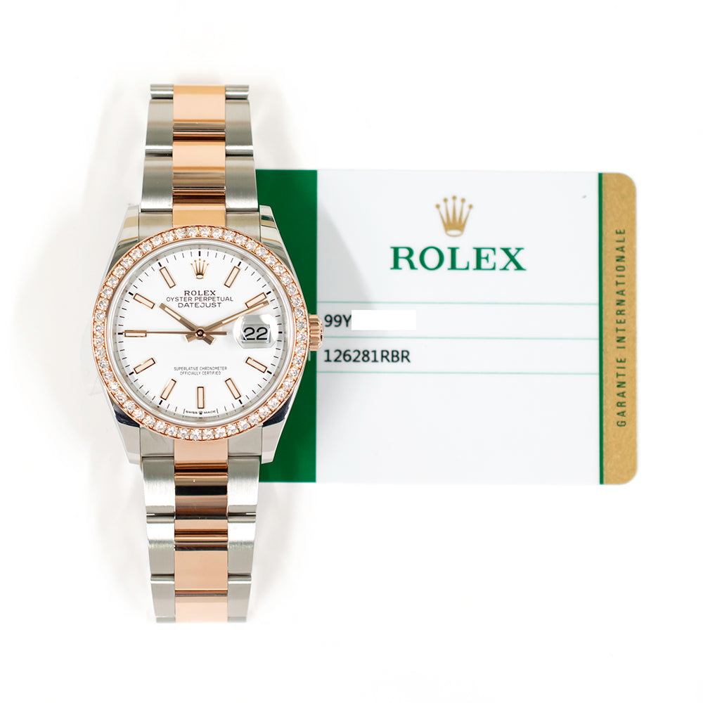 Rolex Datejust 36mm White Dial 126281RBR (2019)