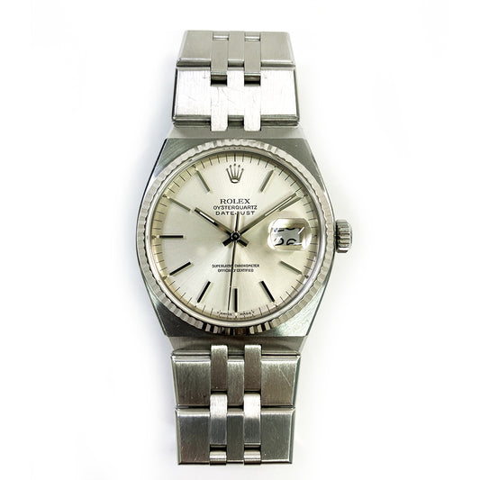 Rolex Datejust Oysterquartz 36mm Silver Dial 17014