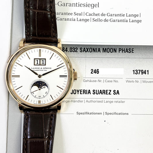 Saxonia Moon Phase 40mm Rose Gold 384.032 (2020)