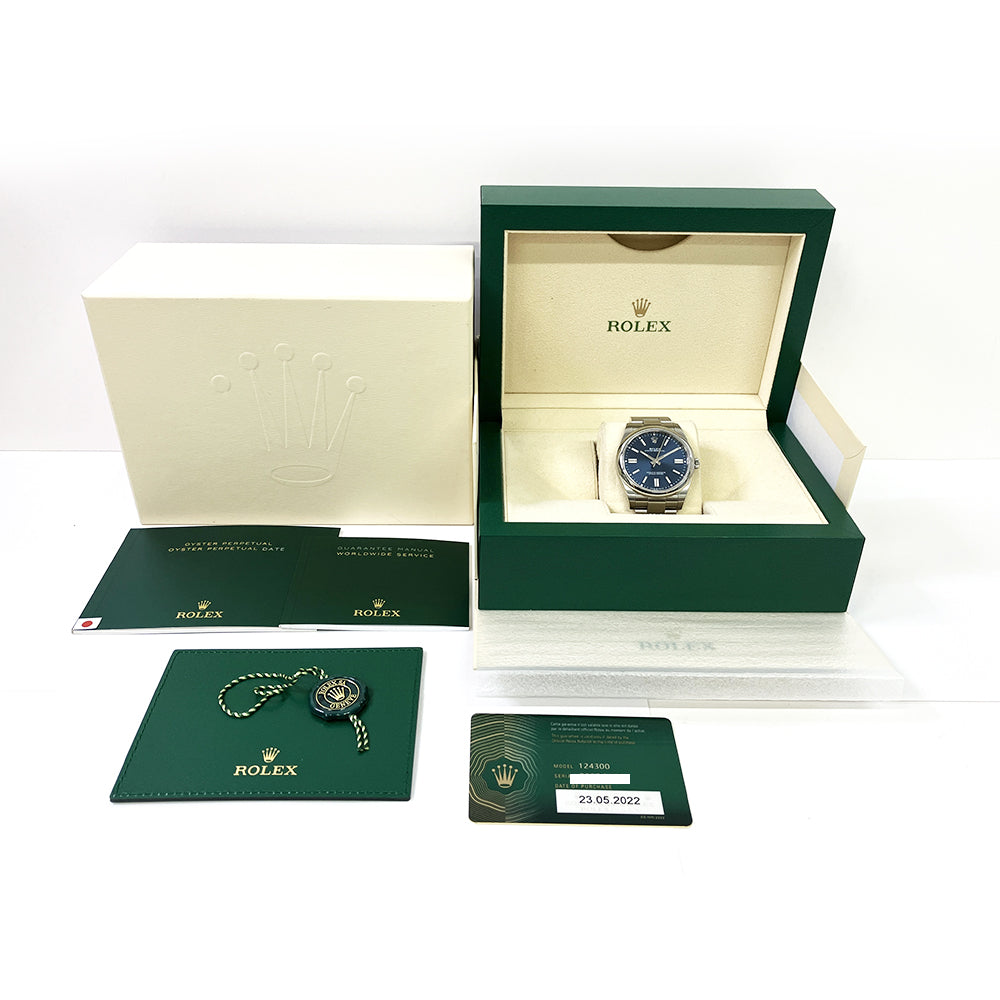 Rolex Oyster Perpetual 41mm Blue Dial 124300