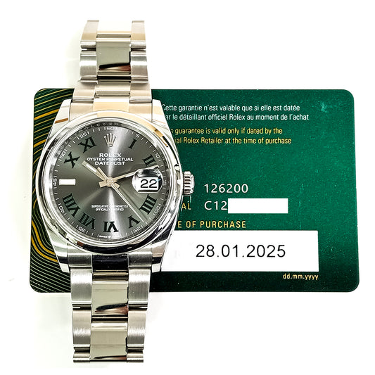 Rolex Datejust 36mm Wimbledon Dial 126200 (2025)
