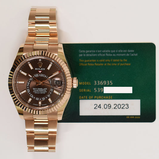 Rolex Sky-Dweller Chocolate Dial 336935 (2023)