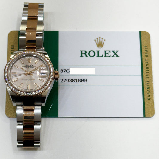 Rolex Datejust 28mm Sundust Dial 279381RBR (2020)