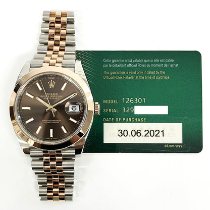 Rolex Datejust 41mm Chocolate Dial 126301