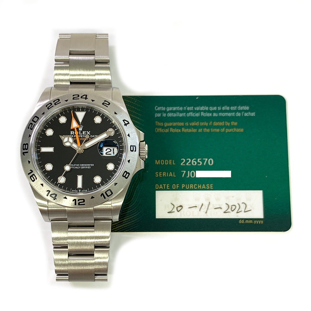 Rolex Explorer II Black Dial 226570