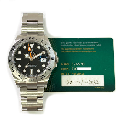 Rolex Explorer II Black Dial 226570