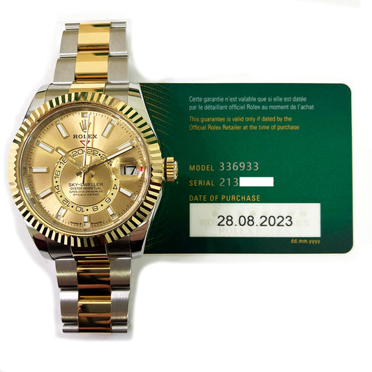 Rolex Sky-Dweller Oyster, 42mm Champagne Dial 336933