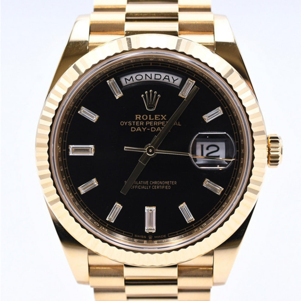 Rolex Day-Date 40mm Black Diamond Dial 228238 (2024)