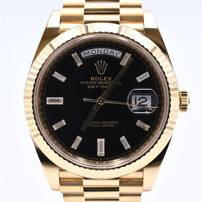 Rolex Day-Date 40mm Black Diamond Dial 228238 (2024)