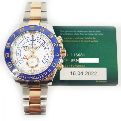 Rolex Yacht-Master II White Dial 116681