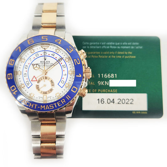 Rolex Yacht-Master II White Dial 116681