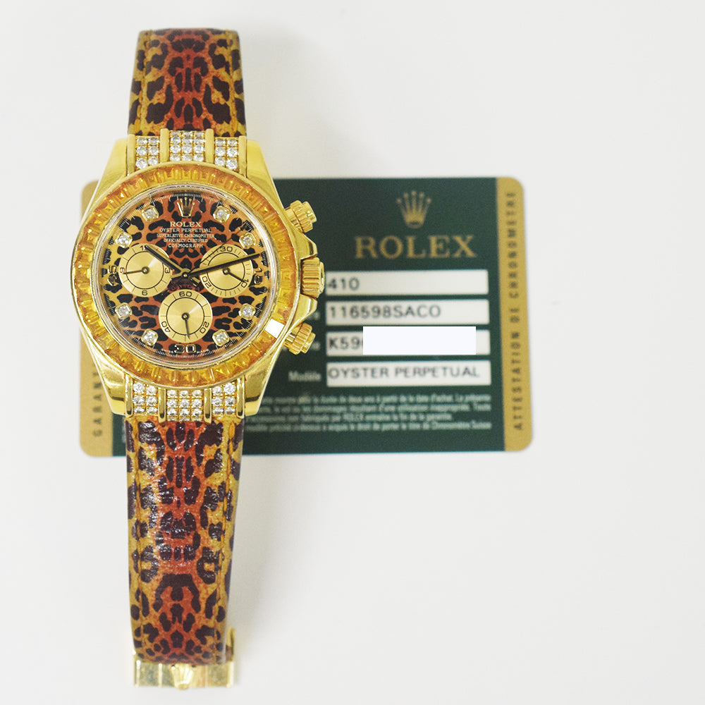 Rolex Daytona Leopard Diamond Dial 116598SACO (2014)