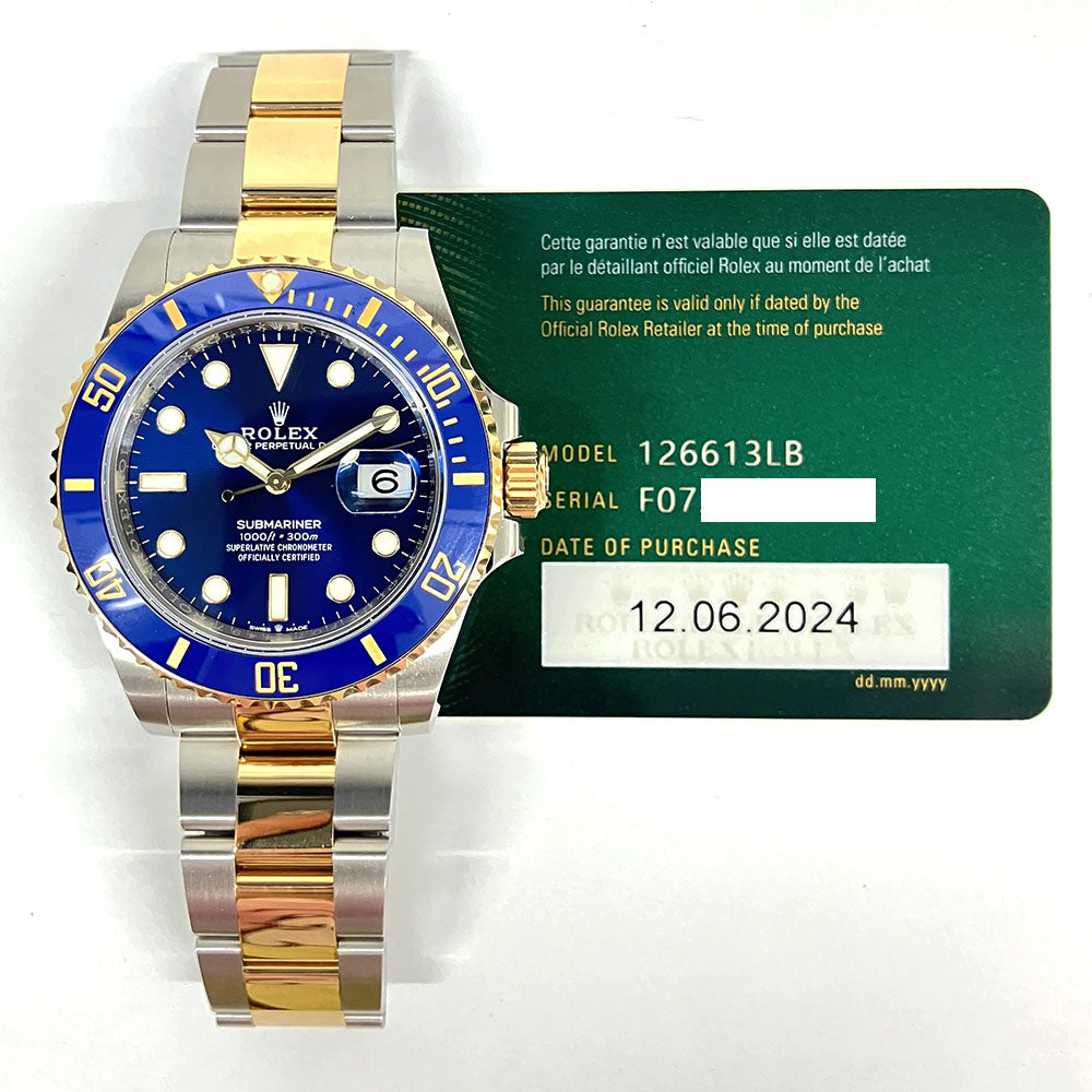 Rolex Submariner Date 41mm Blue Dial 126613LB