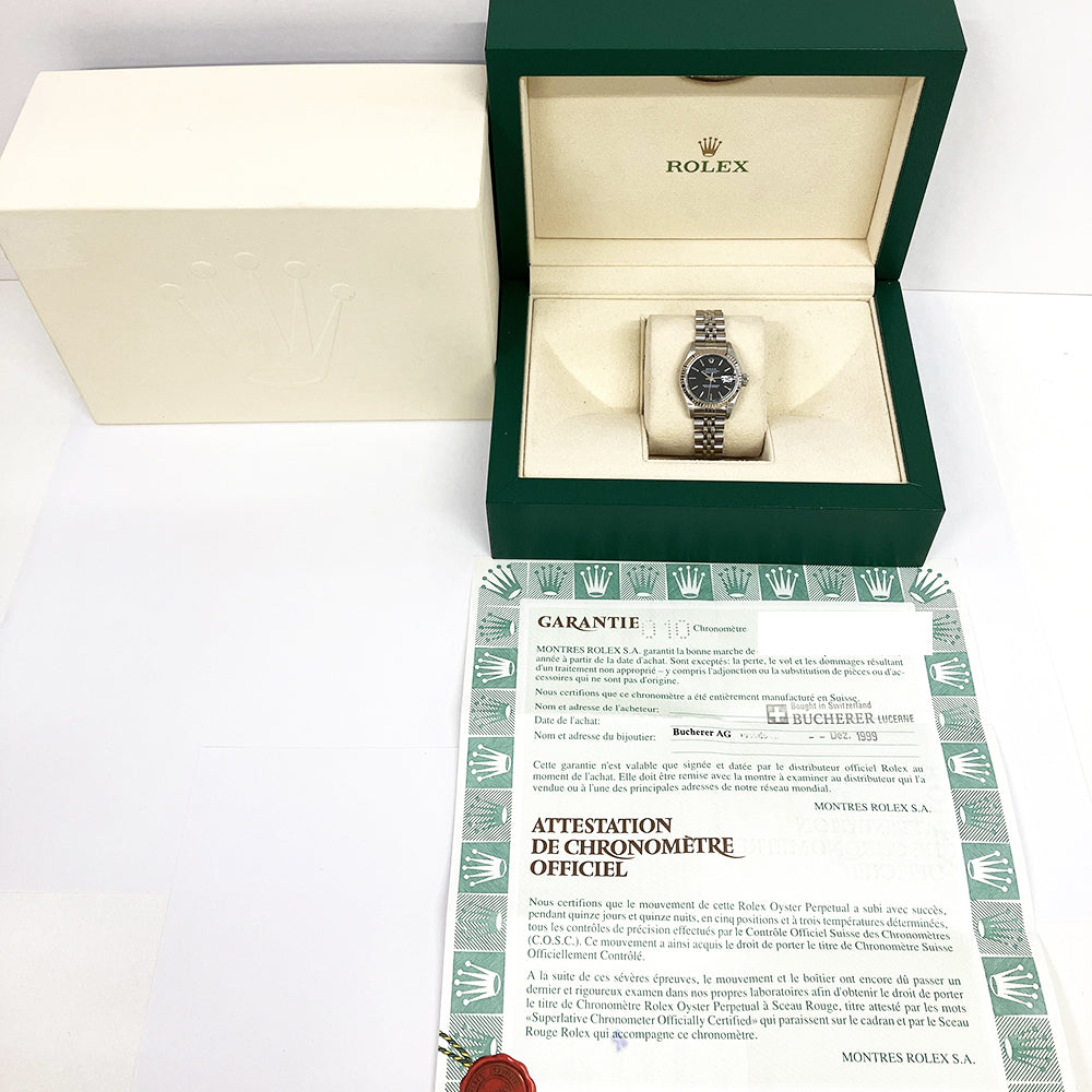 Rolex Lady-Datejust Black Dial 79174