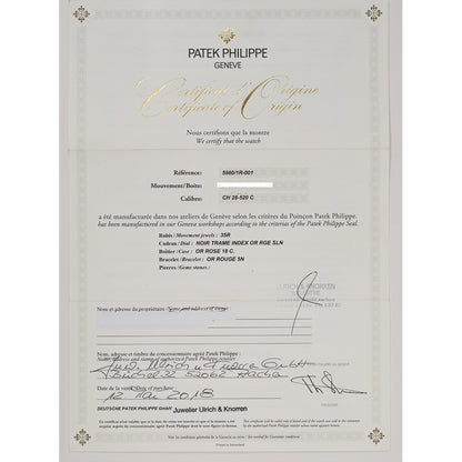 Patek Philippe 5980/1R-001 (2018)