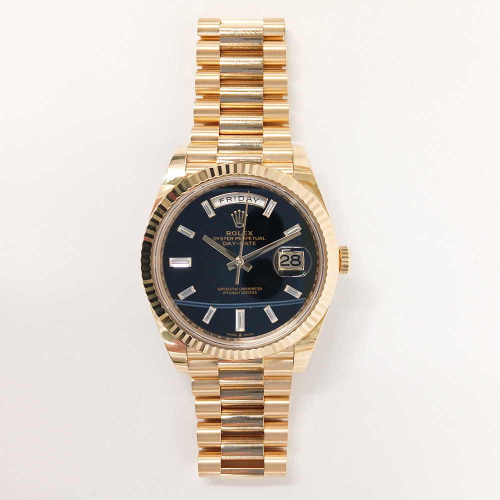 Rolex Day-Date 40mm Onyx Diamond Dial 228238A (2025)