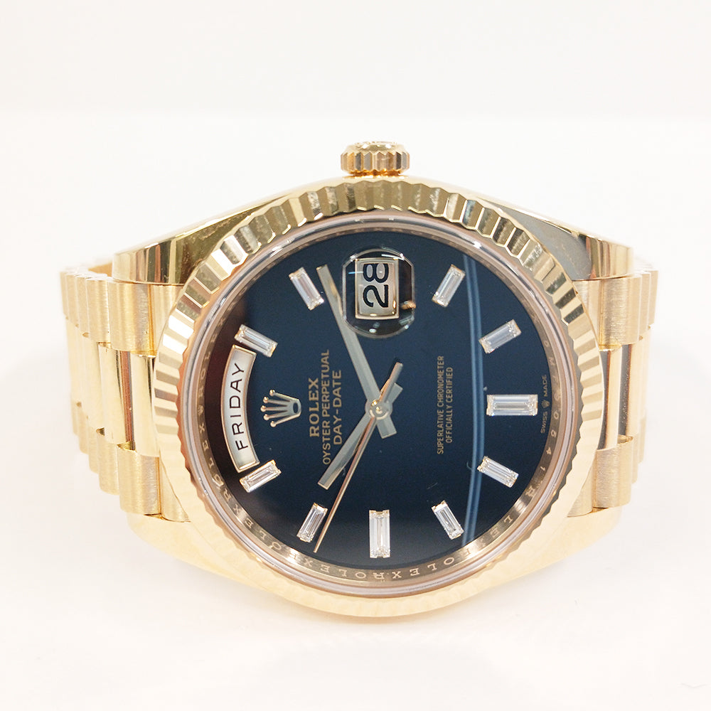Rolex Day-Date 40mm Onyx Diamond Dial 228238A (2025)