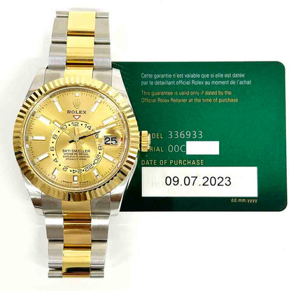 Rolex Sky-Dweller Oyster, 42mm Champagne Dial 336933