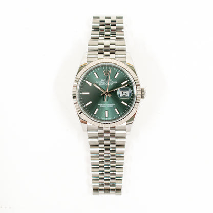Rolex Datejust 36mm Mint Green Dial 126234 (2025)