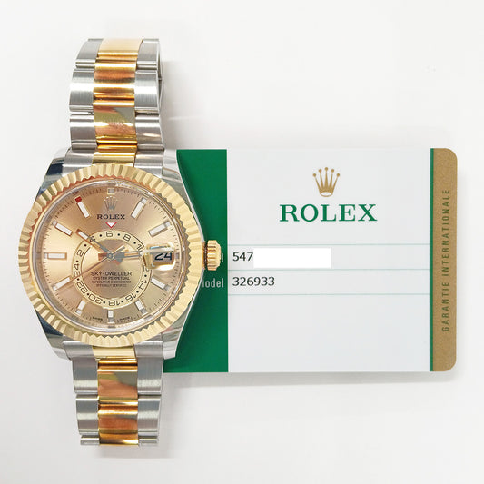 Rolex Sky-Dweller Champagne Dial 326933 (2018)