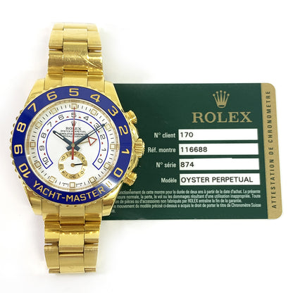 Rolex Yacht-Master II White Dial 116688