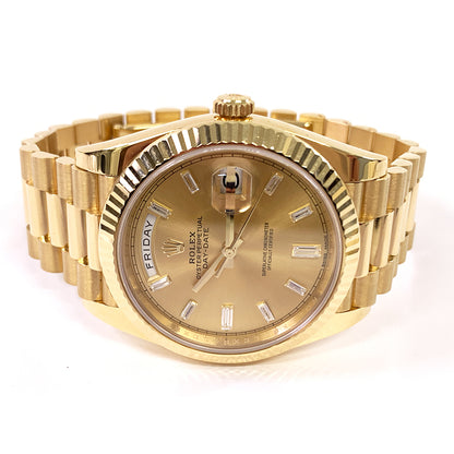 Rolex Day-Date 40mm Champagne Diamond Dial 228238