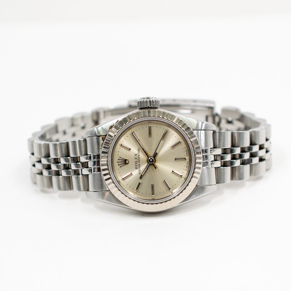 Rolex Oyster Perpetual 26mm Silver Dial 67194 (1998)