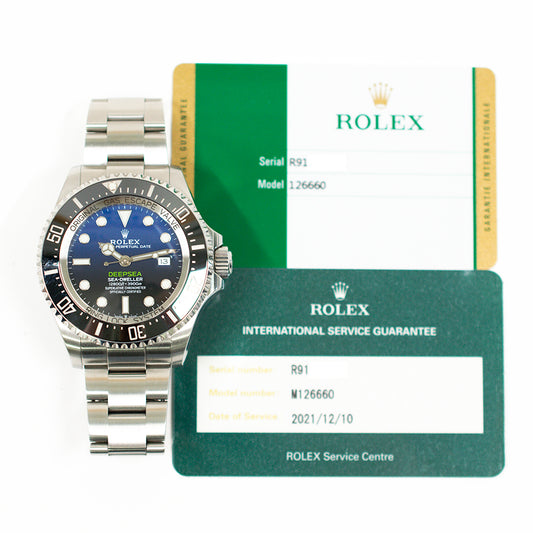 Rolex Sea Dweller Deep Sea 44mm D-Blue Dial 126660 (2019)